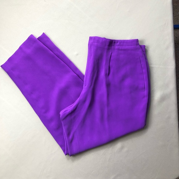 Dana Buchman Pants - Dana Buchman Purple Classic Silk Pants 16